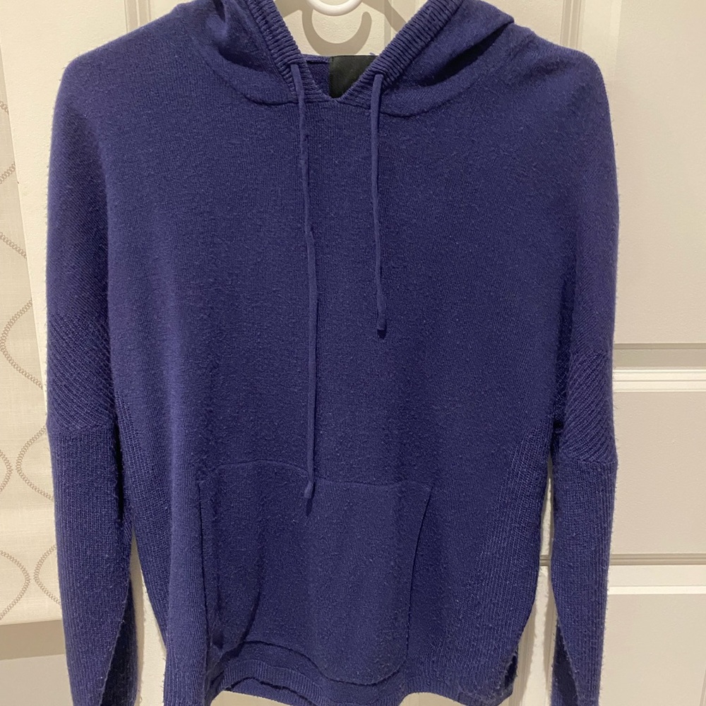 Blue Sweater With Hood